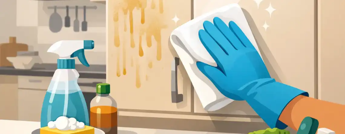 How to Remove Grease From Kitchen Cabinets