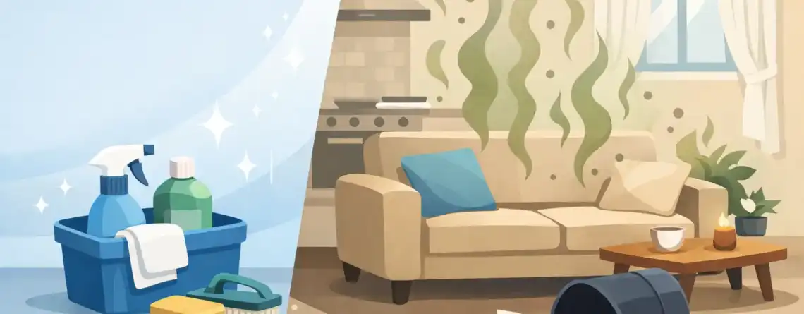 Why Your Home Still Smells Bad After Cleaning