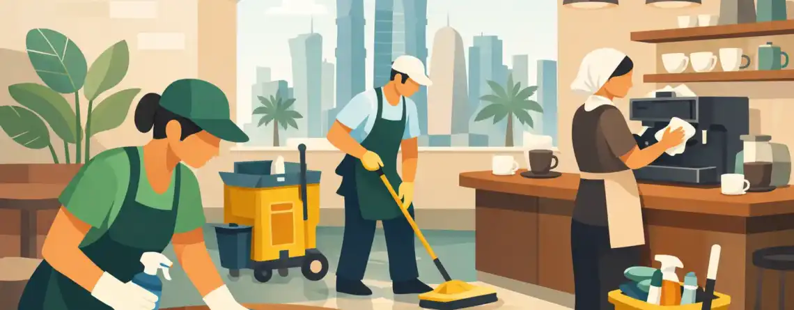 Cleaning for Cafés in Qatar: Daily Hygiene Plan