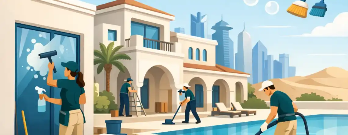 Cleaning Newly Built Villas in Qatar